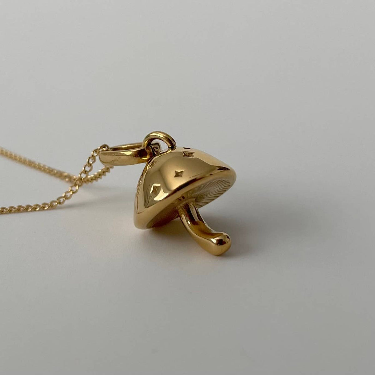 Champignon aka Mushroom Necklace- Gold