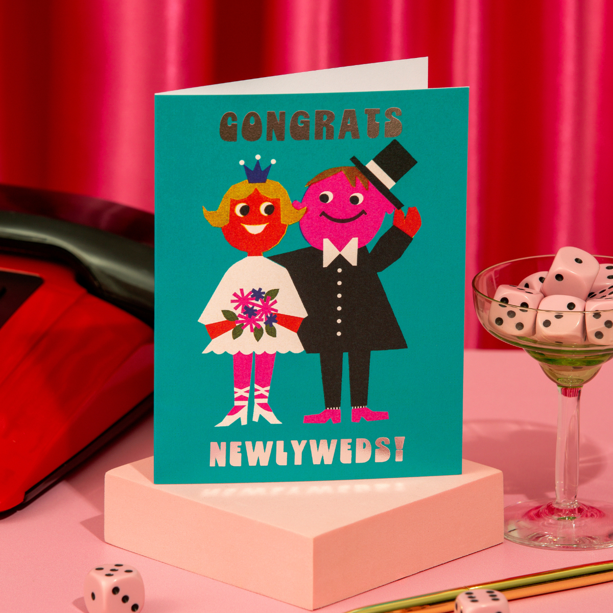 Congrats Newlyweds! – Foil Wedding ✿ Couple Card