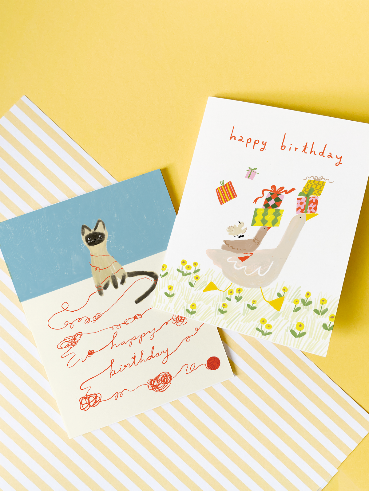 Cat String Birthday – Funny Cat Birthday Card
