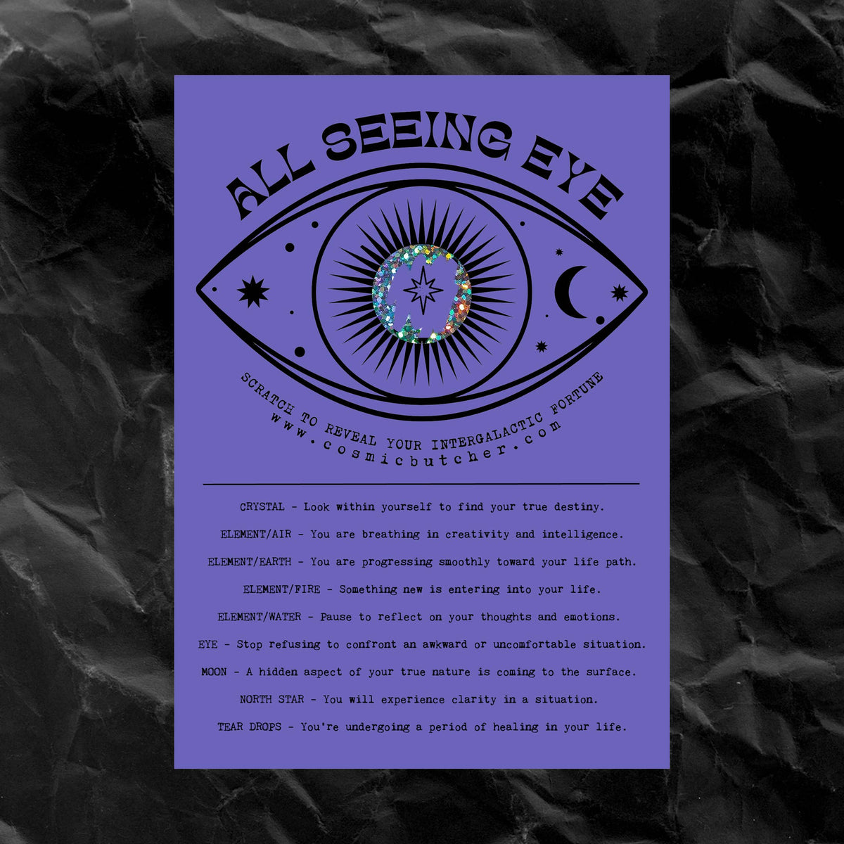 "ALL SEEING EYE" Scratch Fortune Card