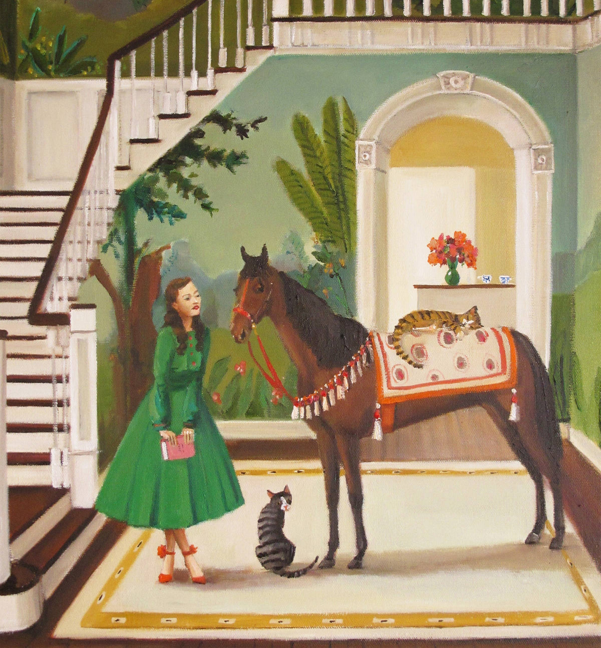 A House Horse Called Rousseau Art Print - 8.5x11