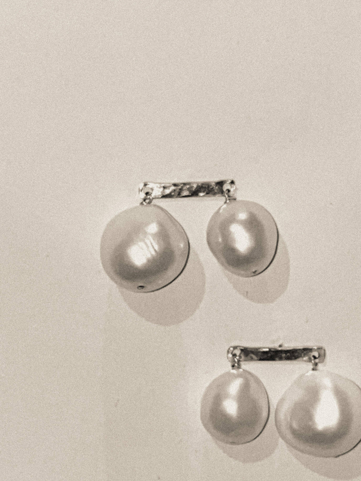Duet Freshwater Pearl Dangle Earrings: Gold Filled