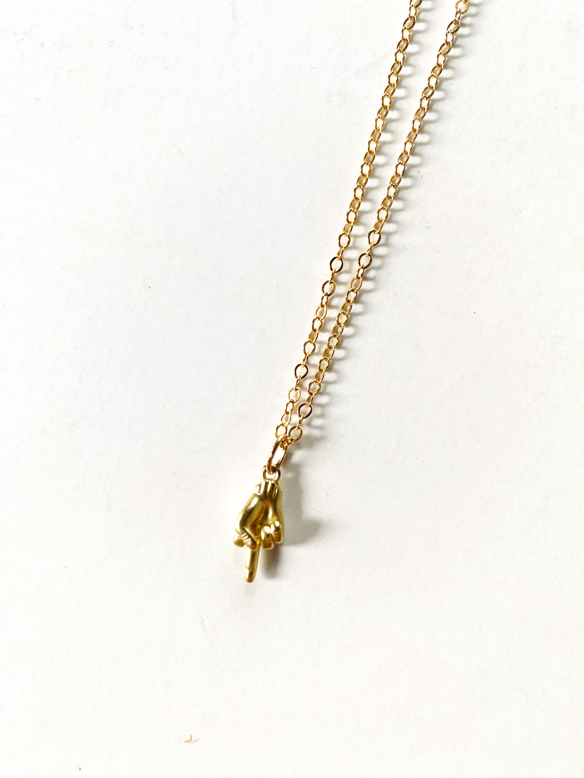 Fuck it - peace sign necklace