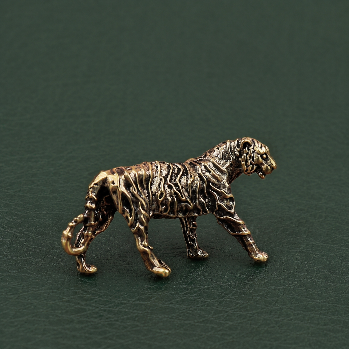 Solid Brass Mighty Tiger Figurine Ornament: A1