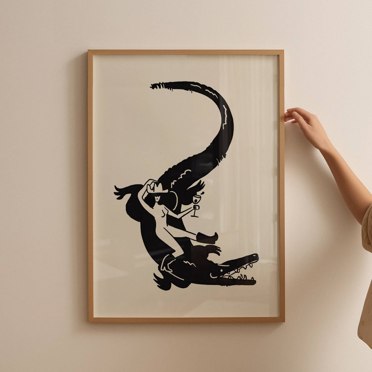 &quot;Florida Woman&quot; Minimal Western Art Print: 8x10