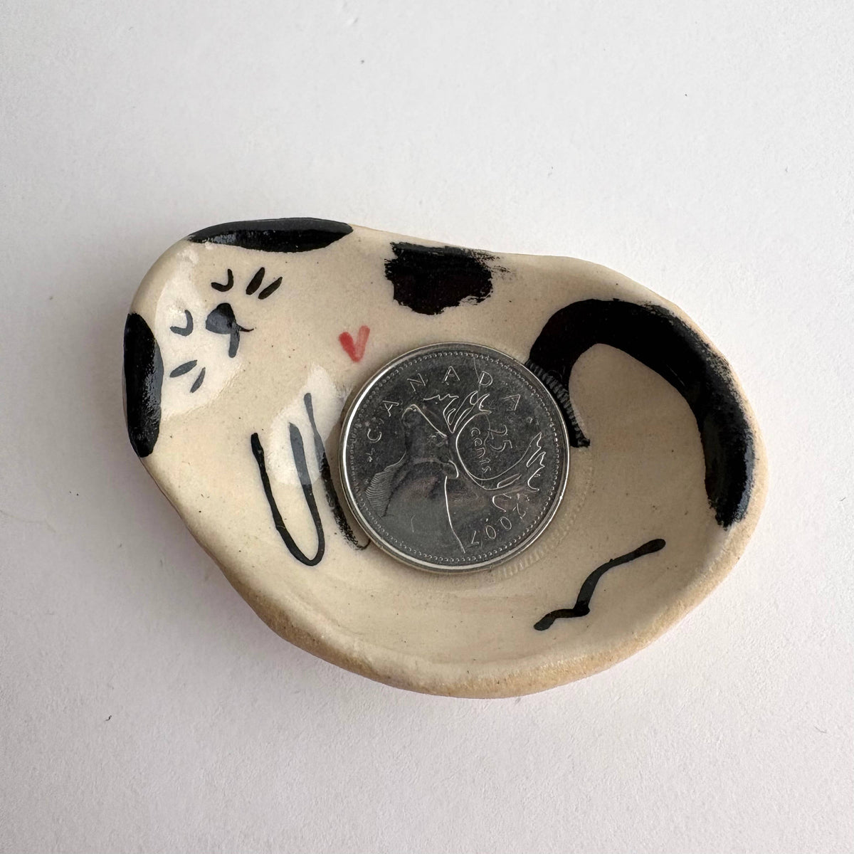 Tiny Handcrafted Ceramic Dog Dish (2” x 1.25”)