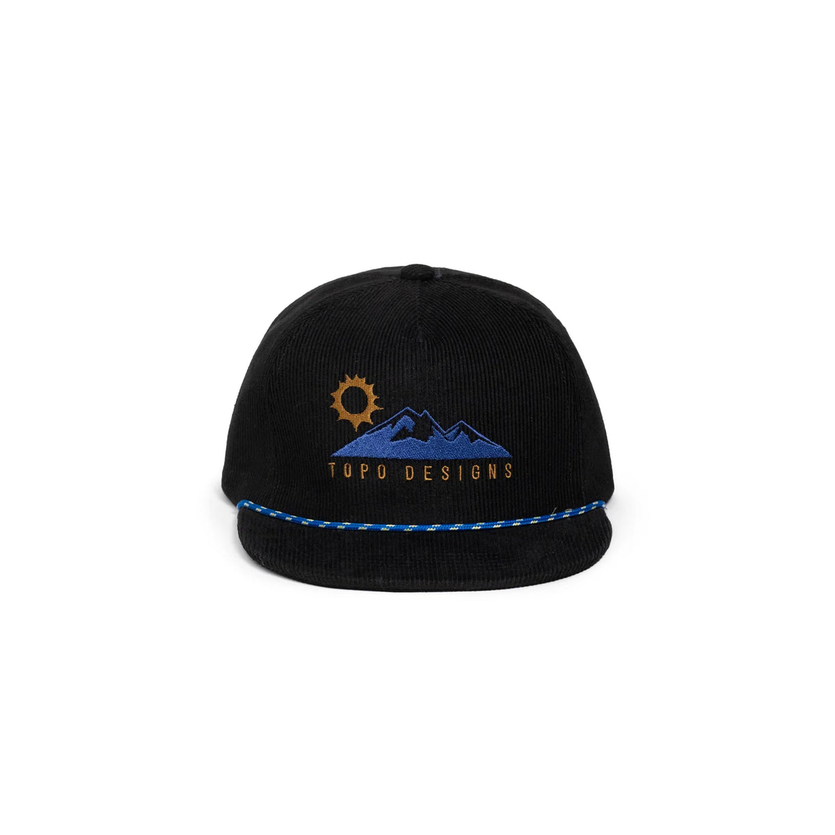 Corduroy Hat “Alpine View” - Black (S26)