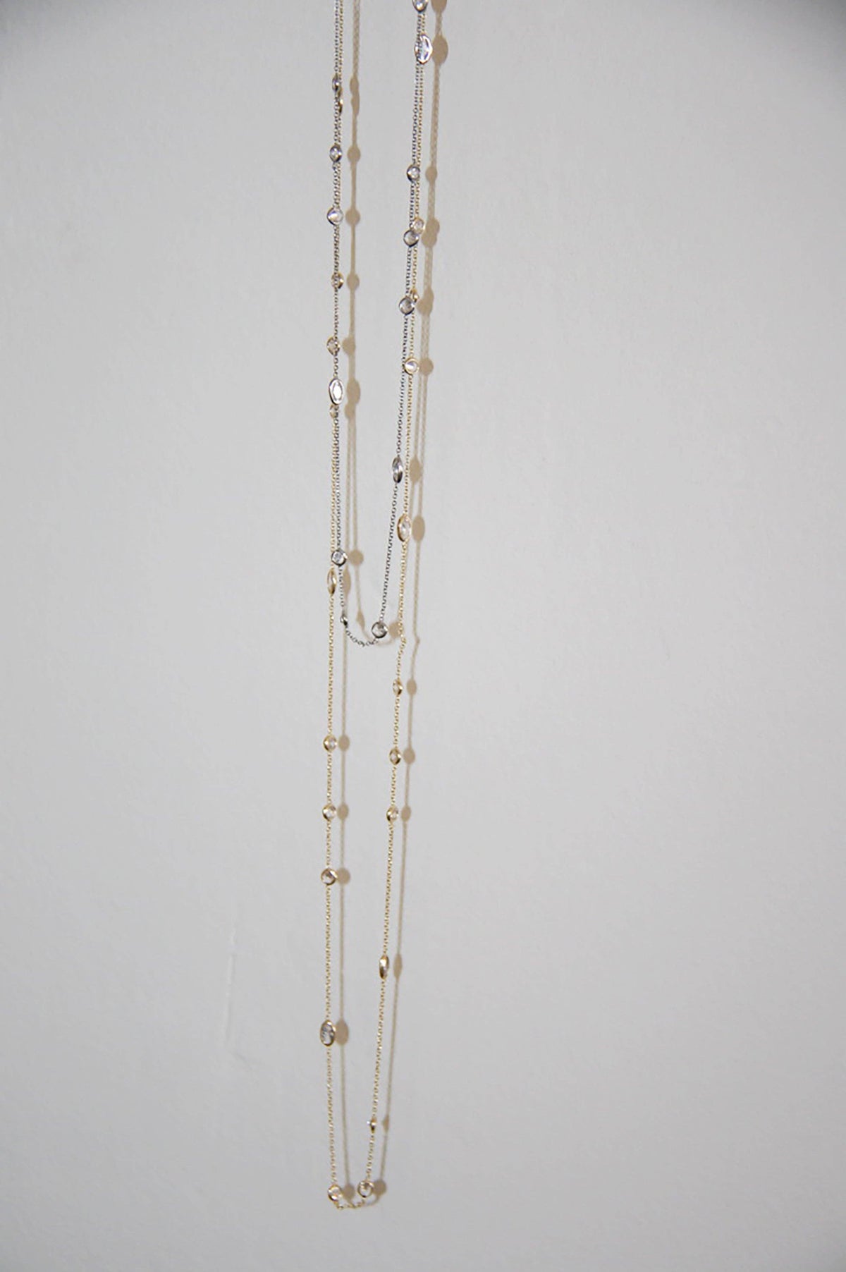 Sloane Vintage-Inspired Link &amp; Chain Necklace: Rhodium / 16&quot;