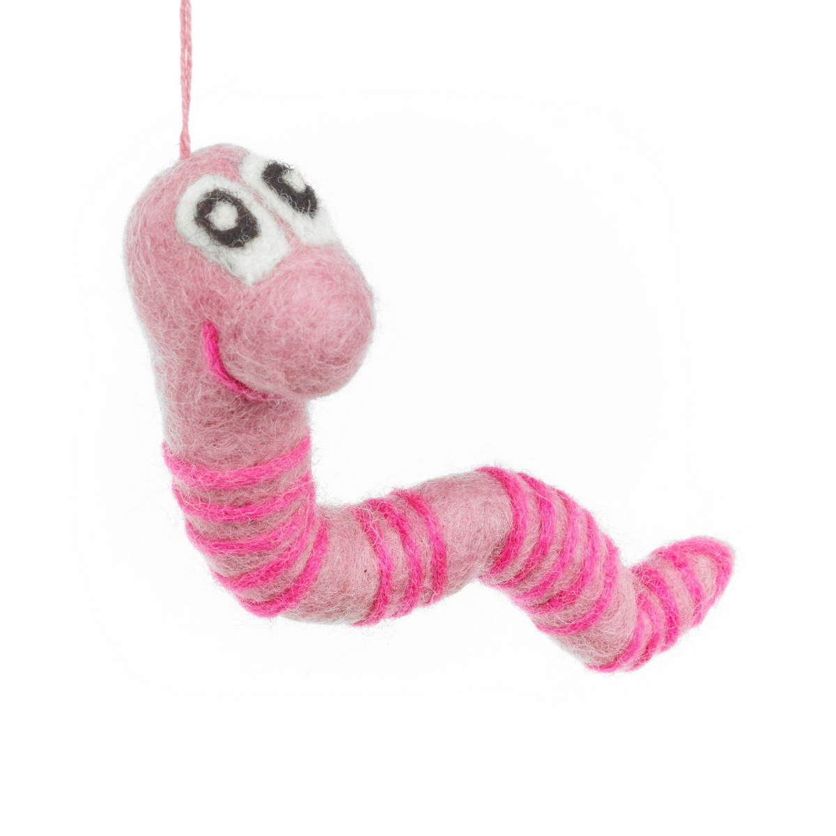 Felt Woodland Worm Ornament
