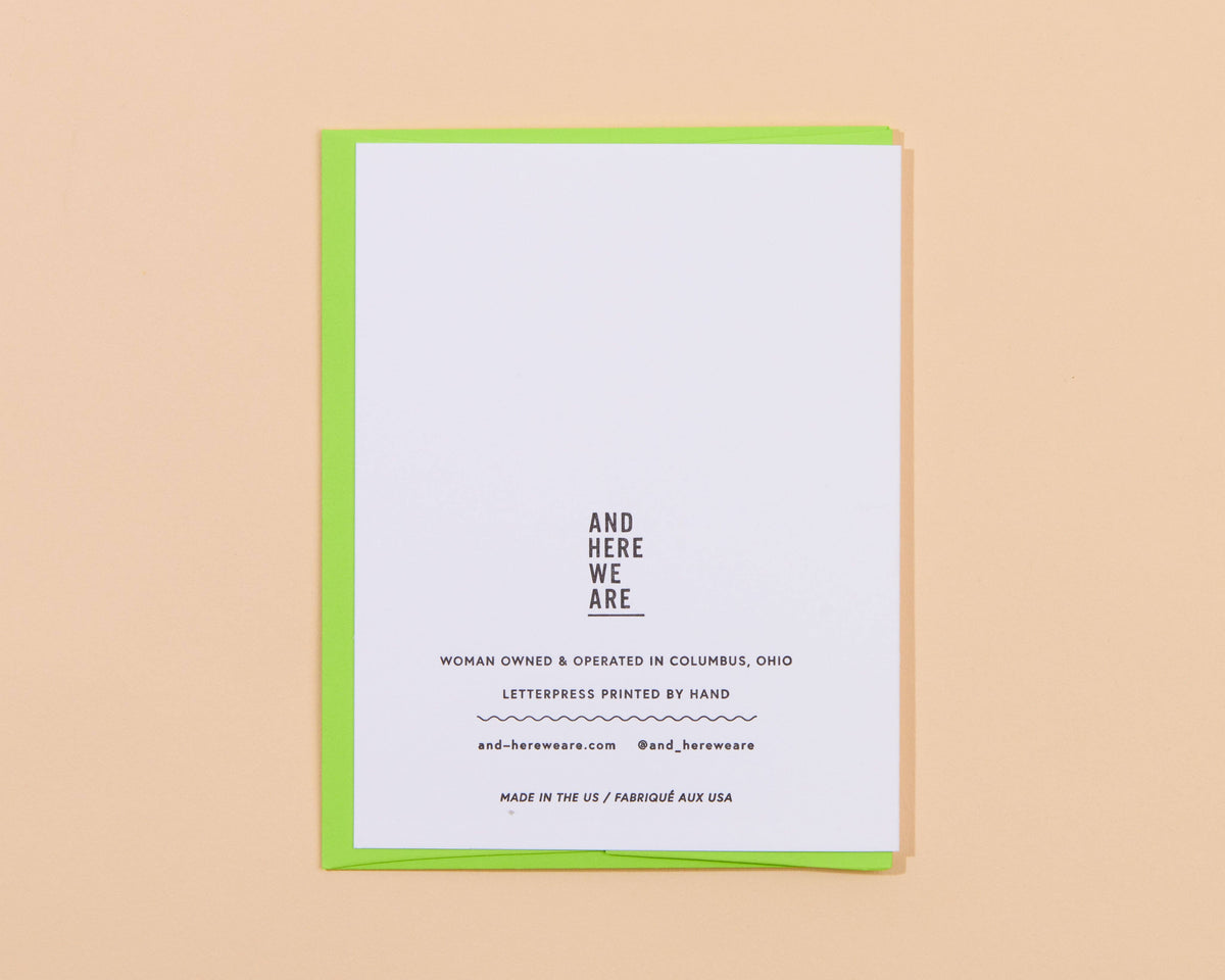 Love You &amp; Like You Anniversary Letterpress Greeting Card