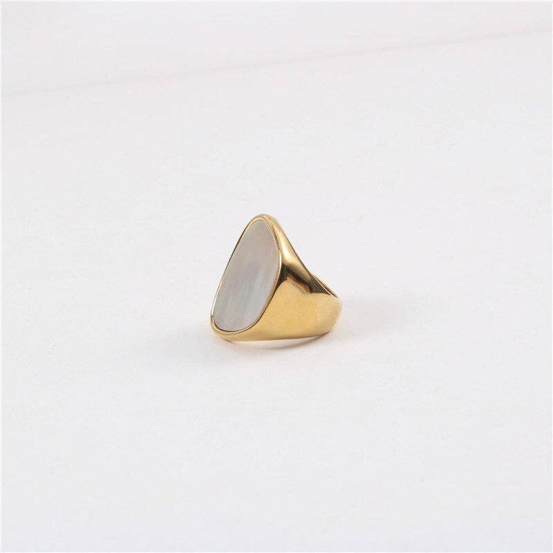 Large Mother of Pearl Statement Ring