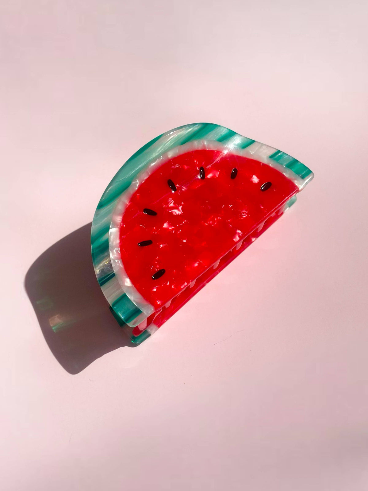 Watermelon Claw Clip // Cellulose Acetate  