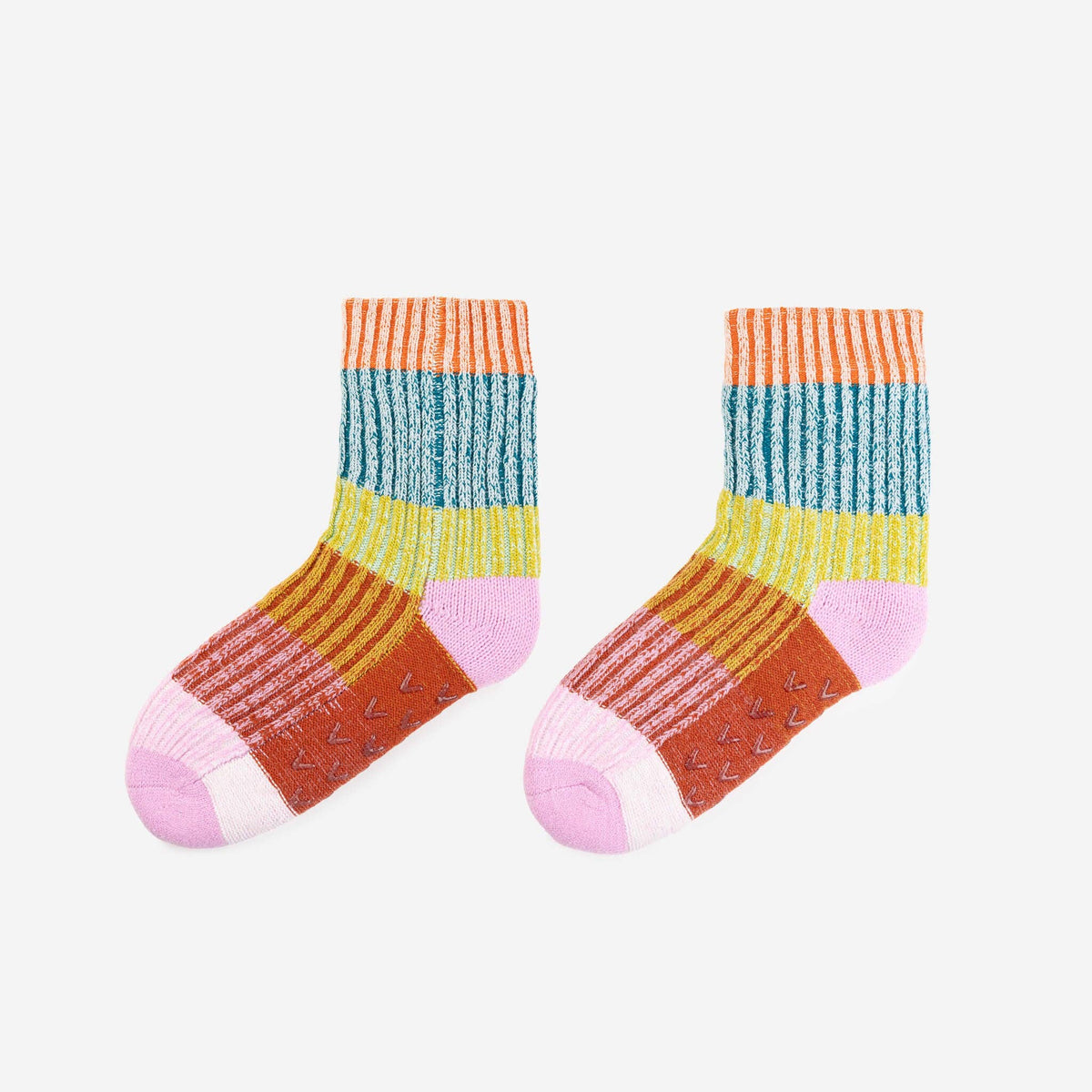 Mosaic House Socks: Rust Lilac / L/XL - W 9.5-12.5<br>M 8-11