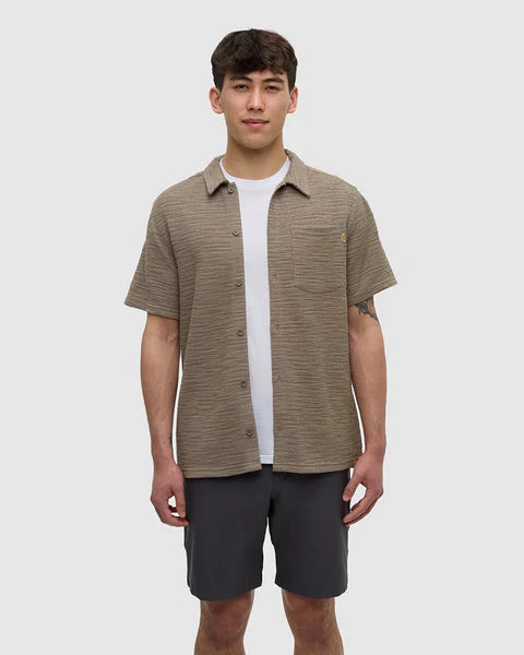 M Copeland Shirt - Clay Flash Stripe (S26)