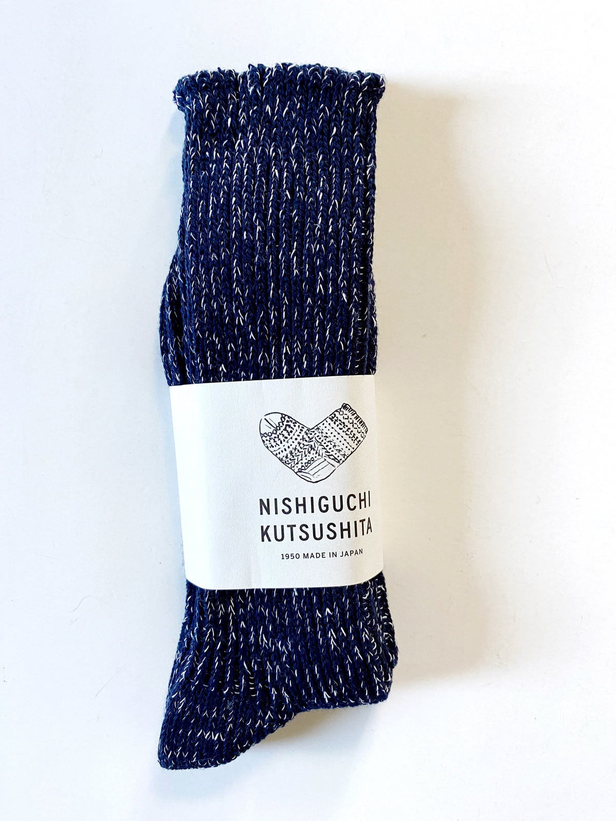 HEMP COTTON RIBBED SOCKS MIDNIGHT