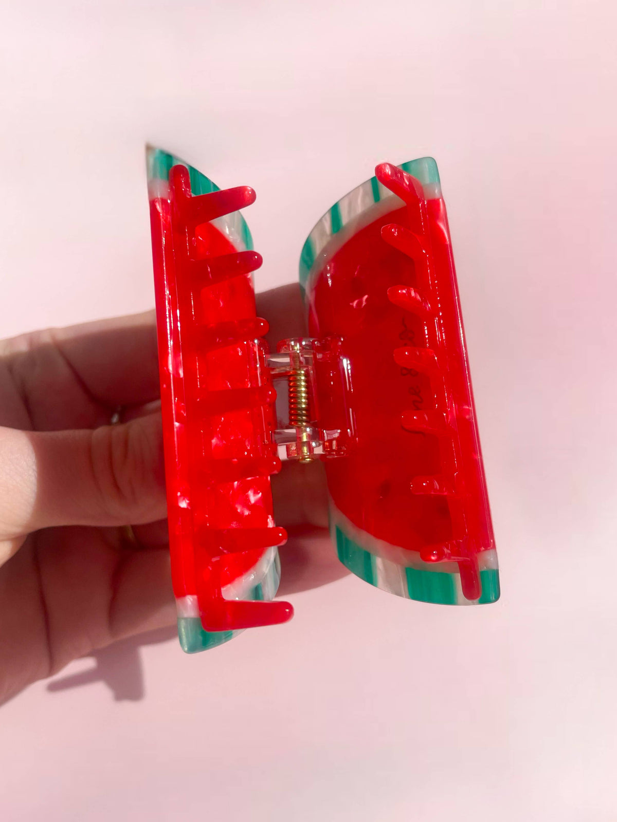 Watermelon Claw Clip // Cellulose Acetate  