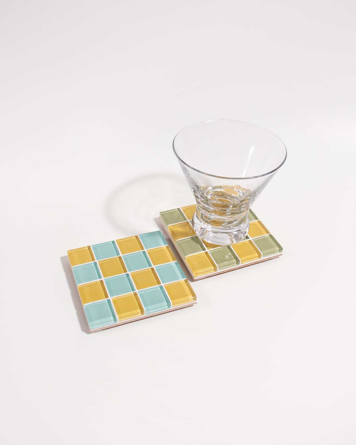 GLASS TILE COASTER - Sunflower