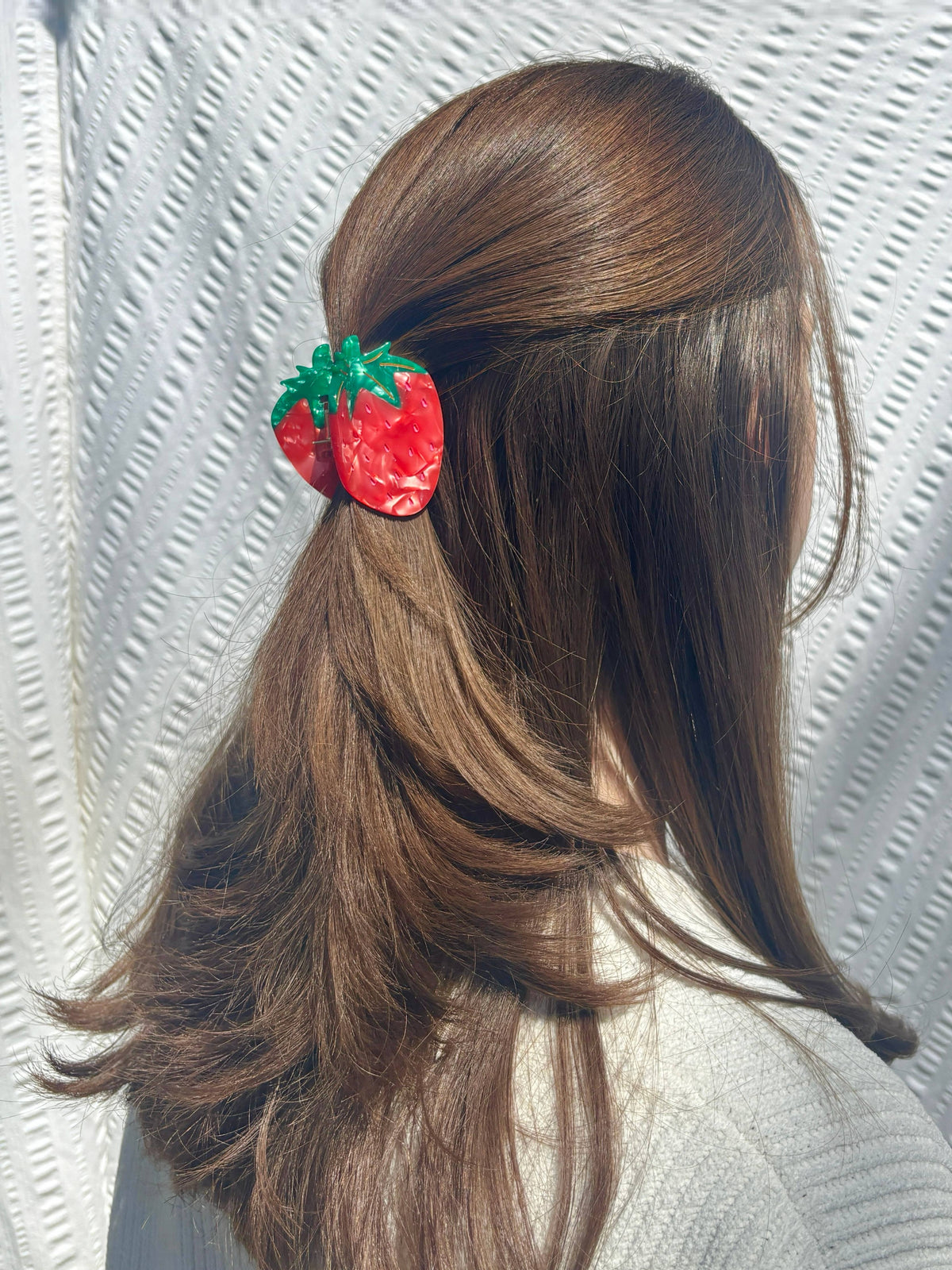 Strawberry Claw Clip // Cellulose Acetate: Small