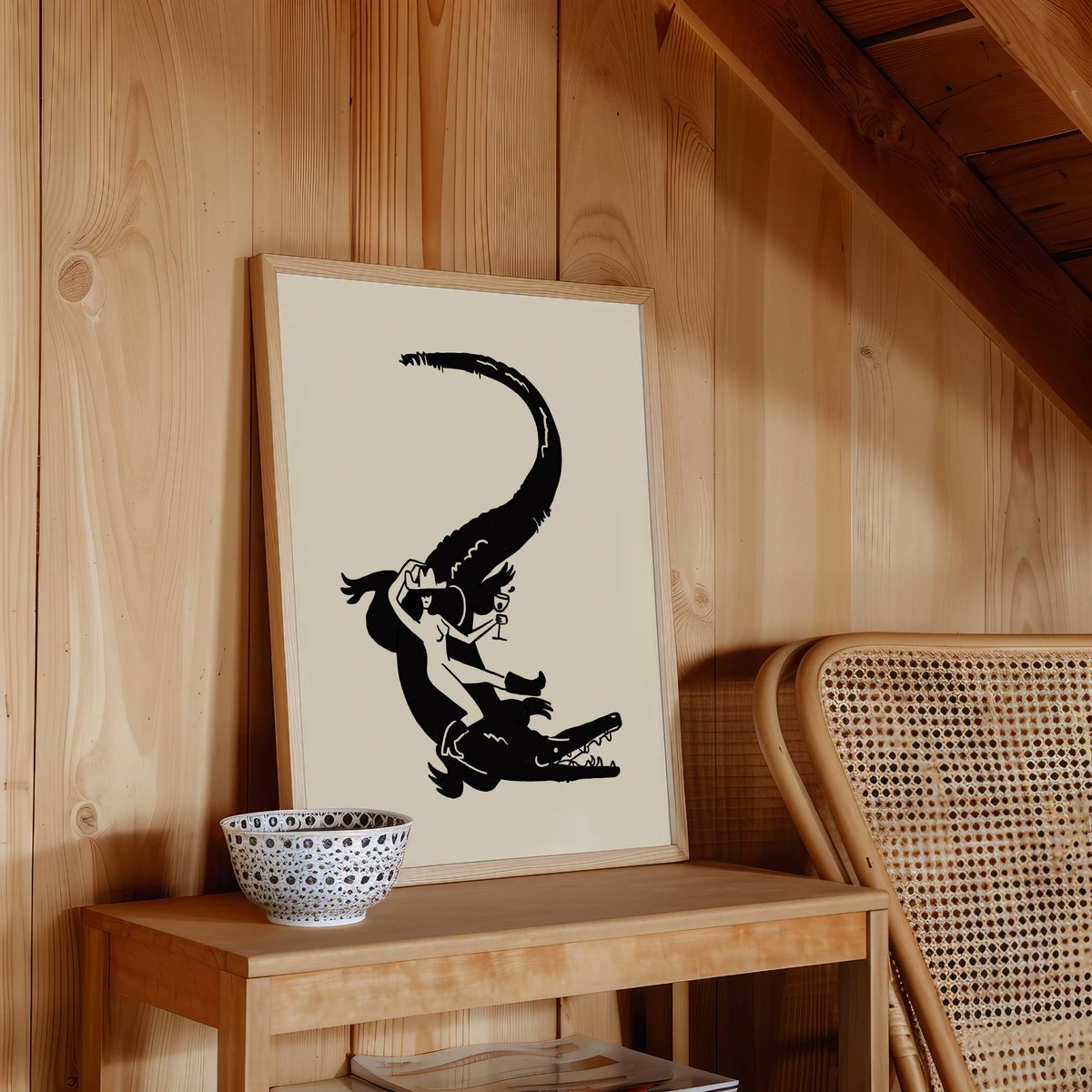 &quot;Florida Woman&quot; Minimal Western Art Print: 8x10