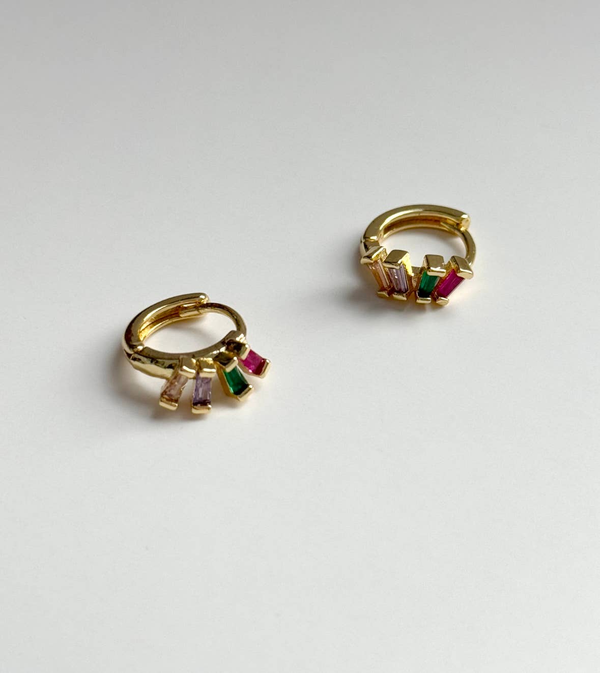 Little Gem Huggie Hoops 