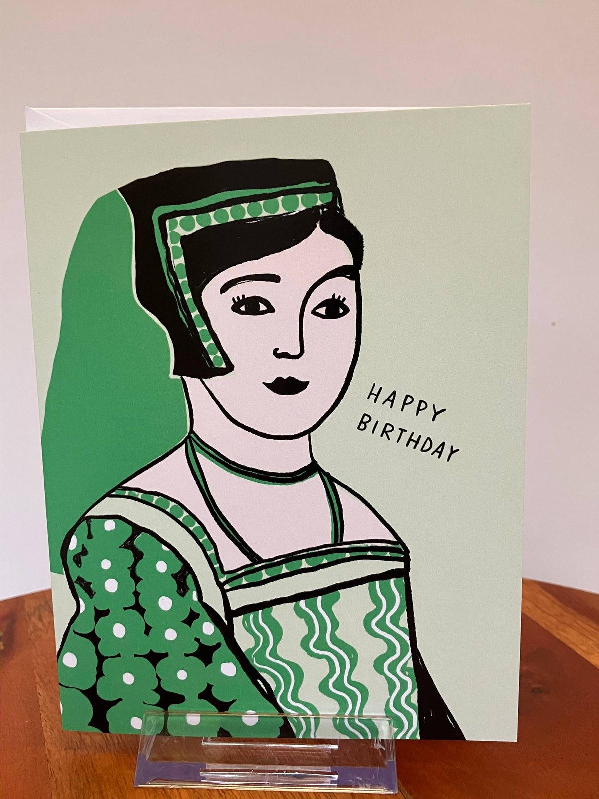 A2 Greeting Card - Tudor Happy Birthday