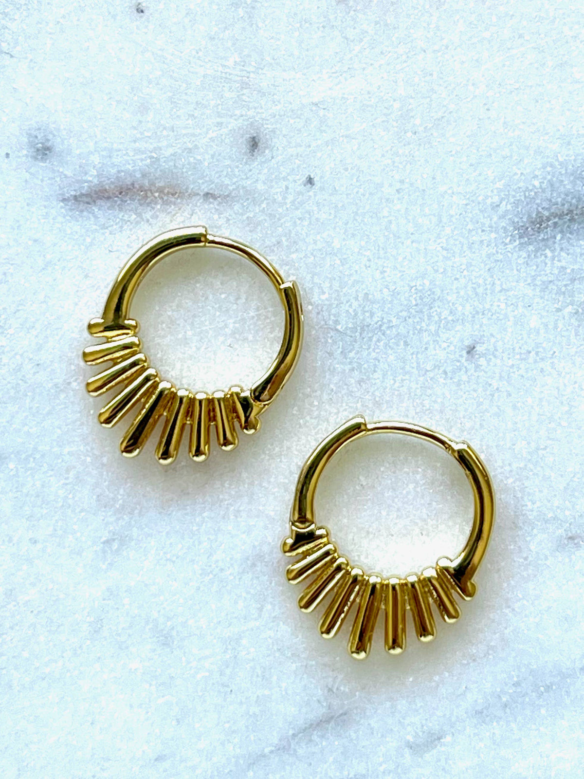 Nova Starburst Huggie Earring Pair