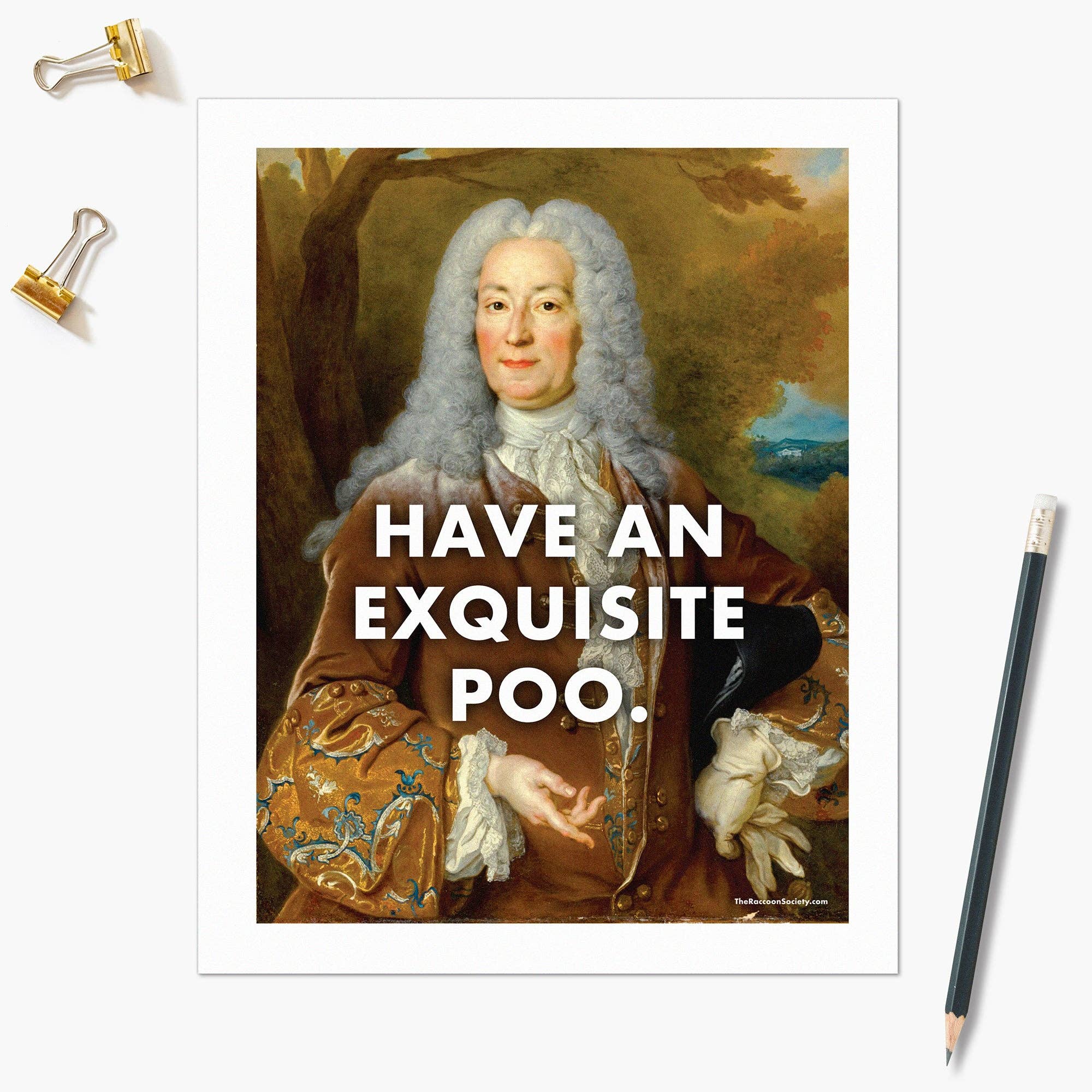 Exquisite Poo - 8x10" Bathroom Print