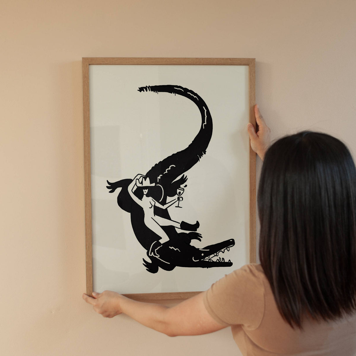&quot;Florida Woman&quot; Minimal Western Art Print: 8x10