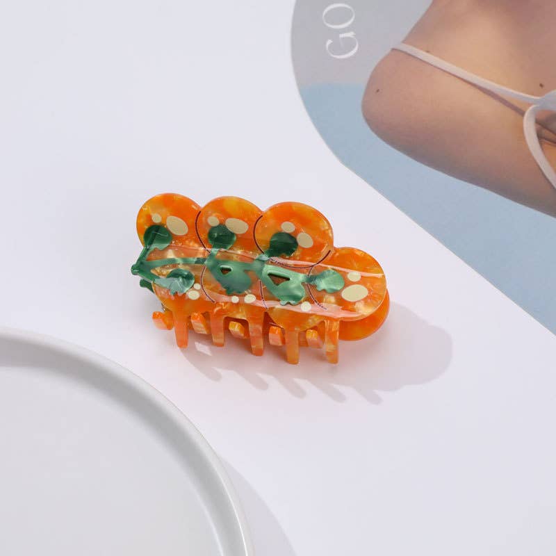Tomato On The Vine Claw Clip: Orange
