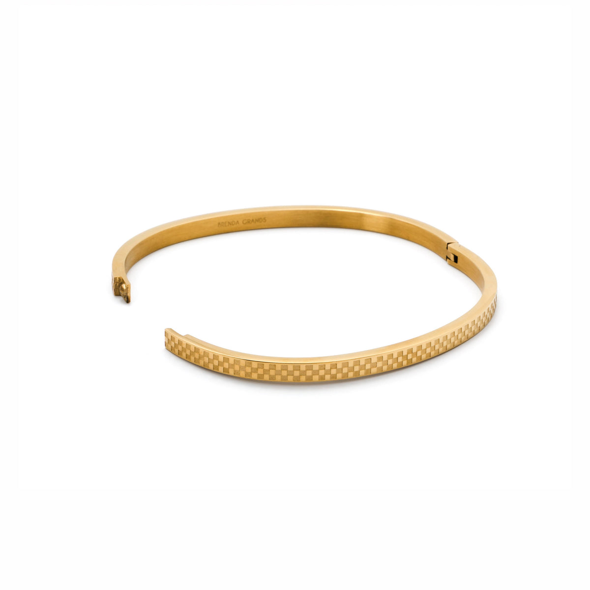 Chess Waterproof Gold Bangle Bracelet