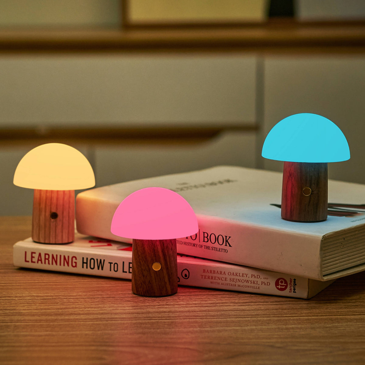 Alice Mushroom Lamp (Super Mini Size): Super Mini / Dark Walnut