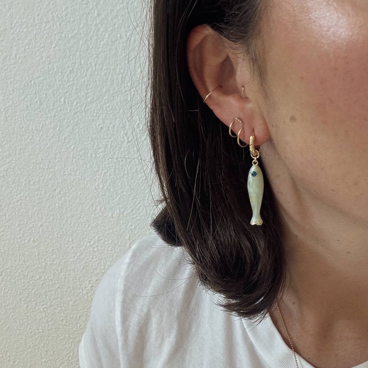 Lucia Earrings: Cherry