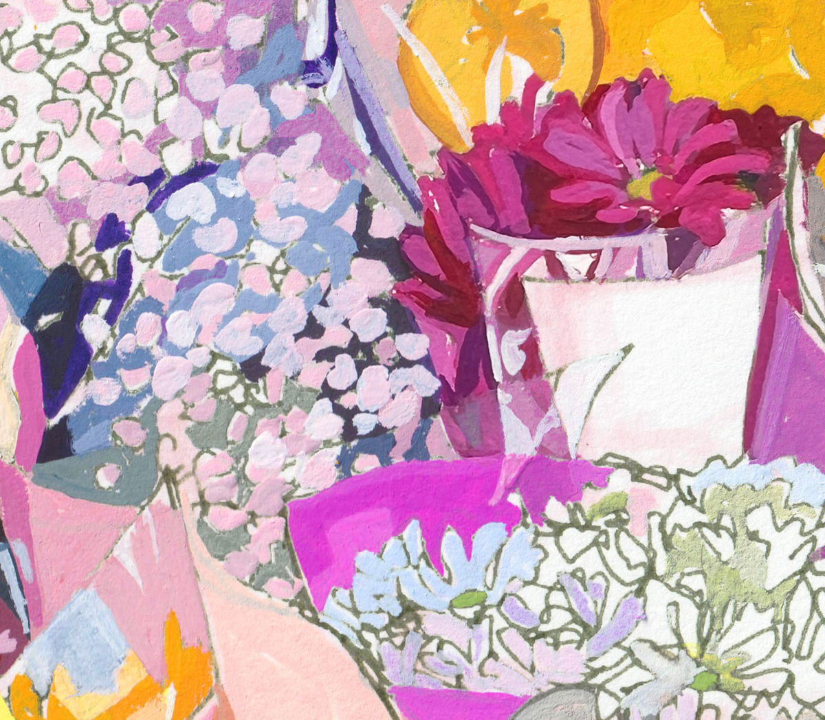 Spring Flowers signed giclee print: 8x10"