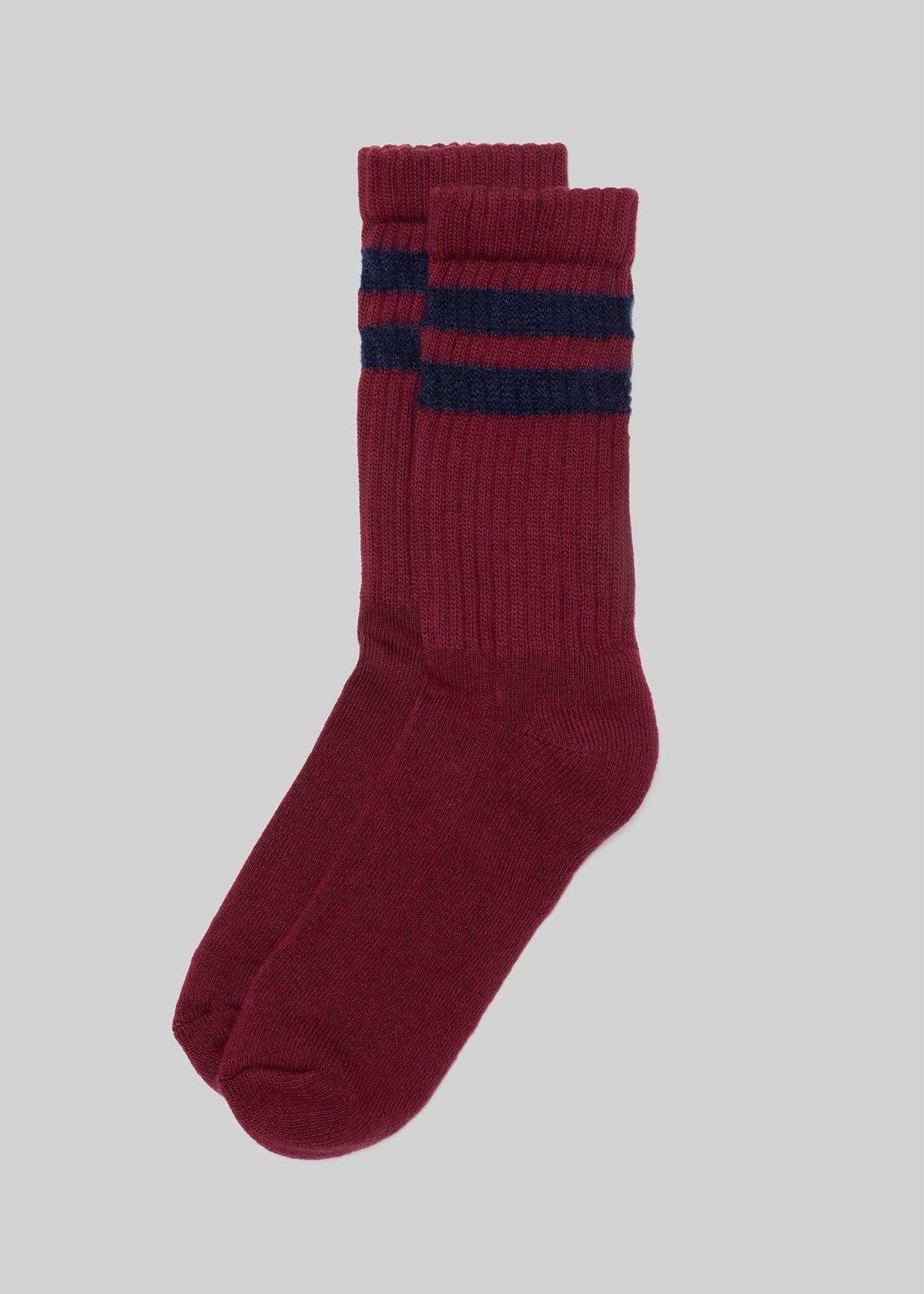 The Retro Double Stripe: Burgundy