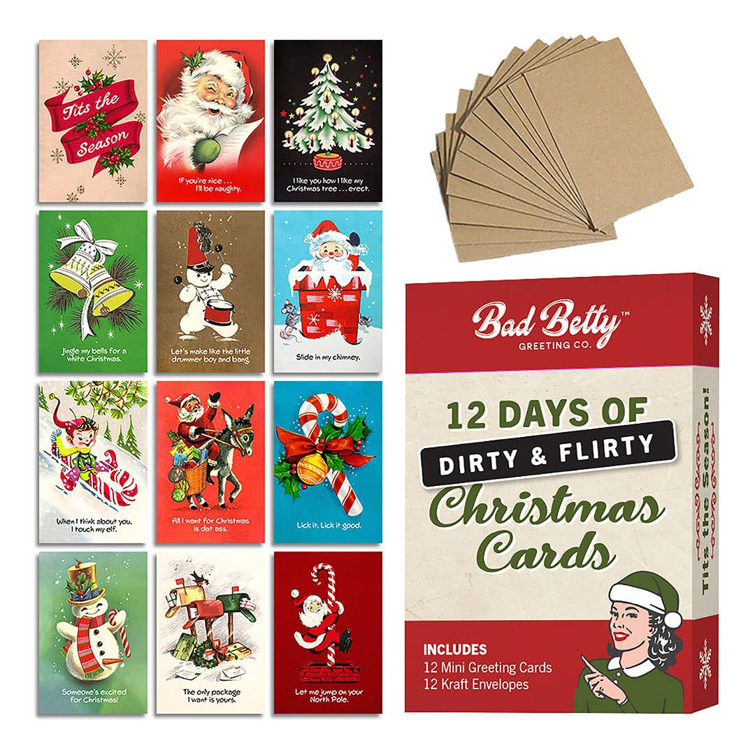 Mini 12 Days of Dirty & Flirty Christmas Card Gift Set