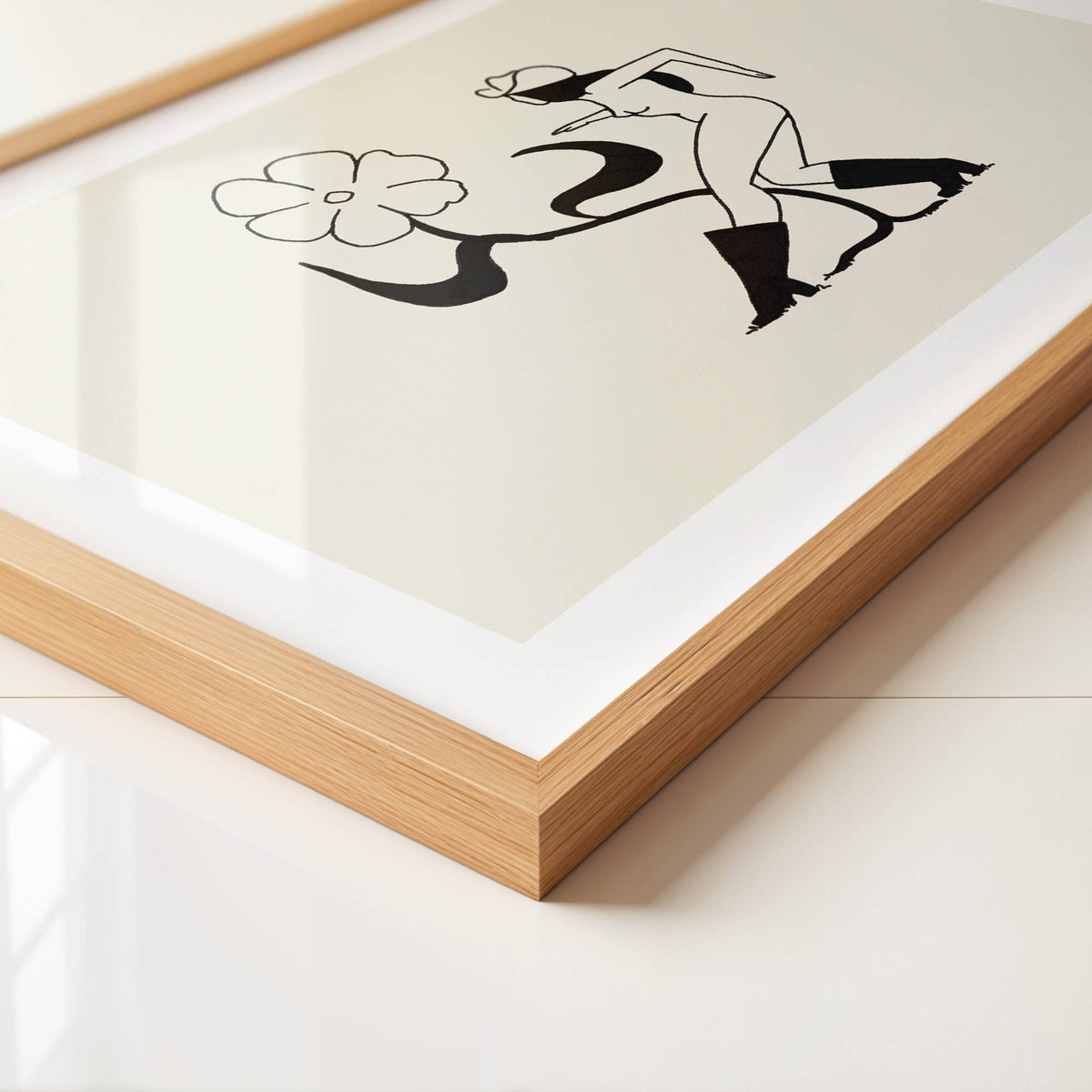 Flower Dance – Cowgirl Western& Botanical Giclée Art Print: Medium