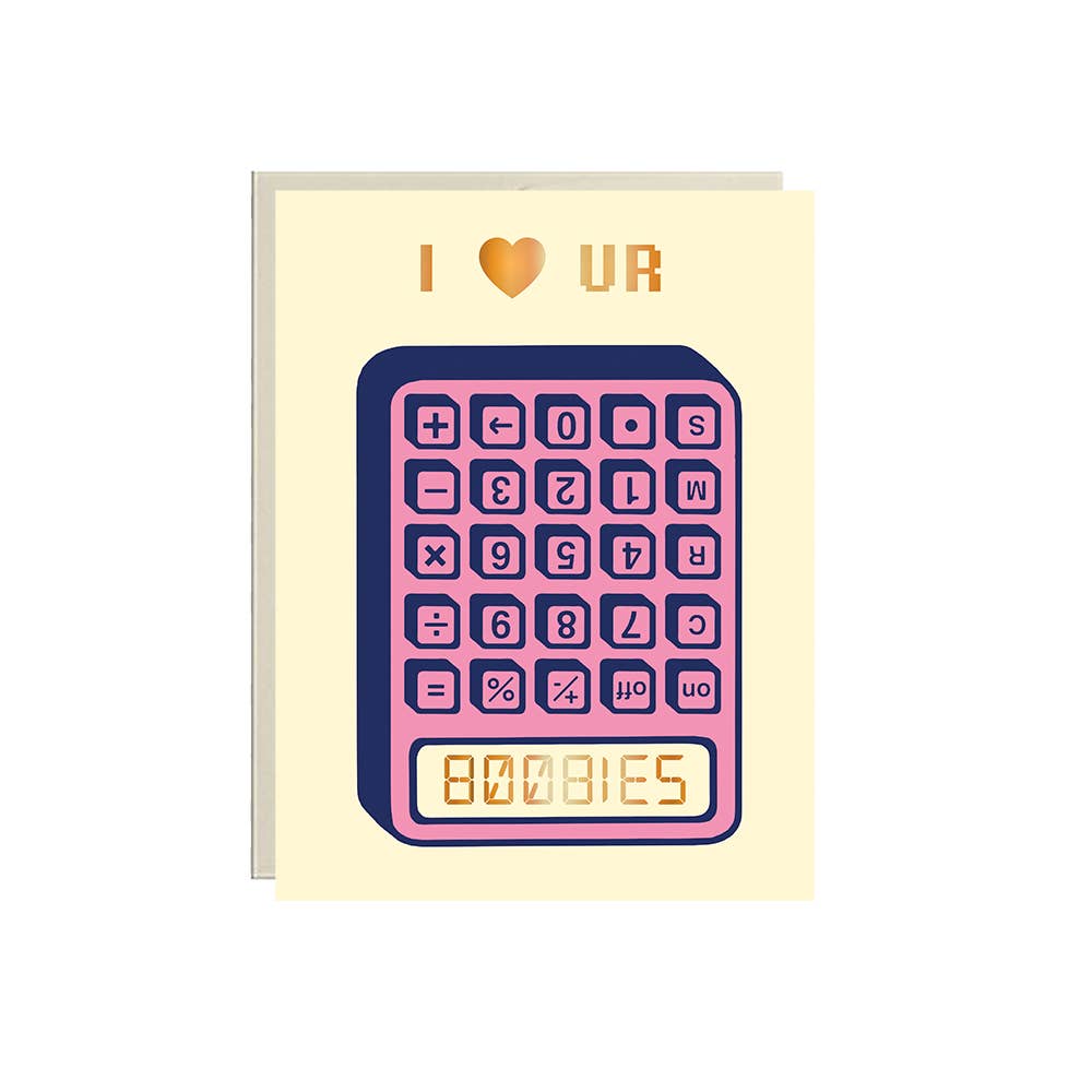 BOOBIES Calculator - Foil ✿ Love