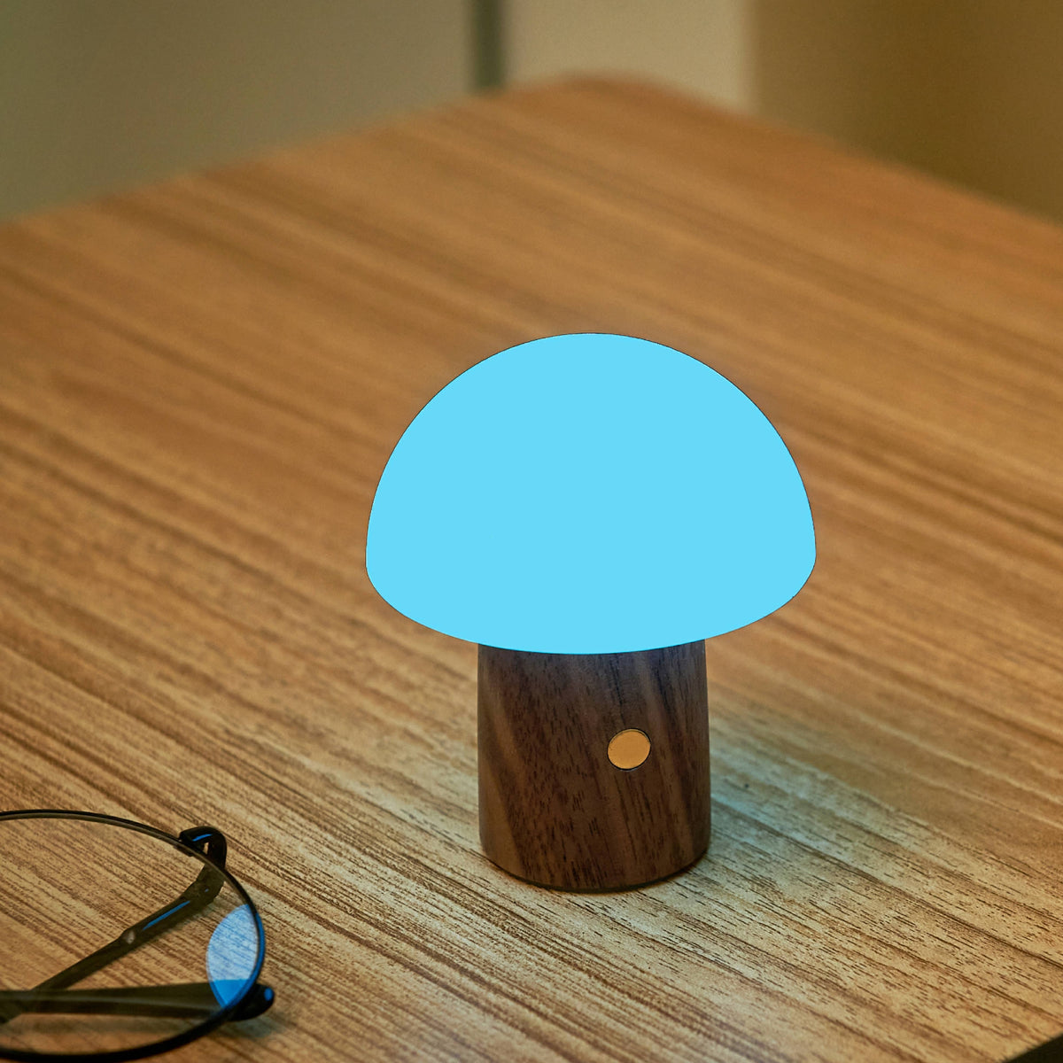 Alice Mushroom Lamp (Super Mini Size): Super Mini / Dark Walnut