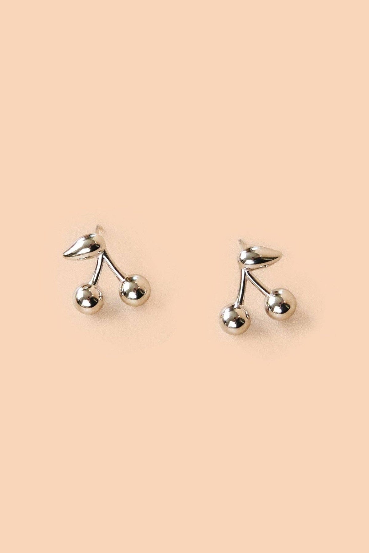 Maraschino Studs: Silver - SOLD SINGLE