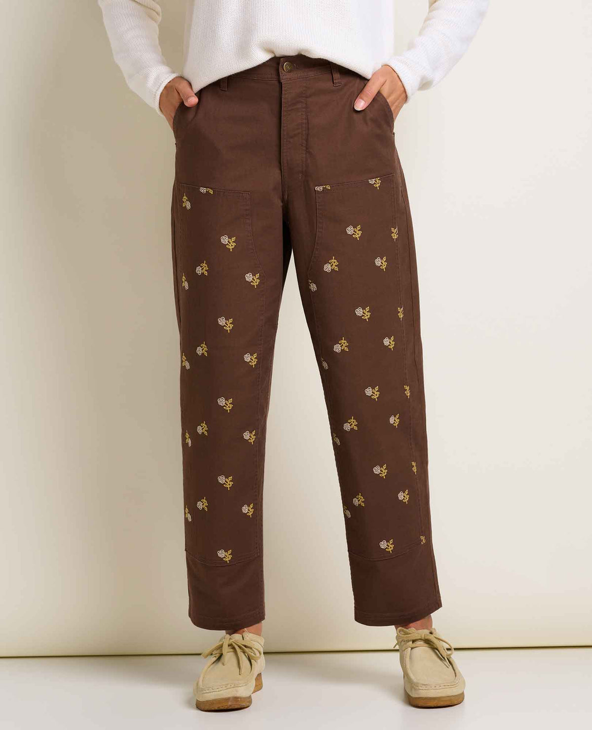 W’s Juniper Utility Pant - Chestnut Embroidery