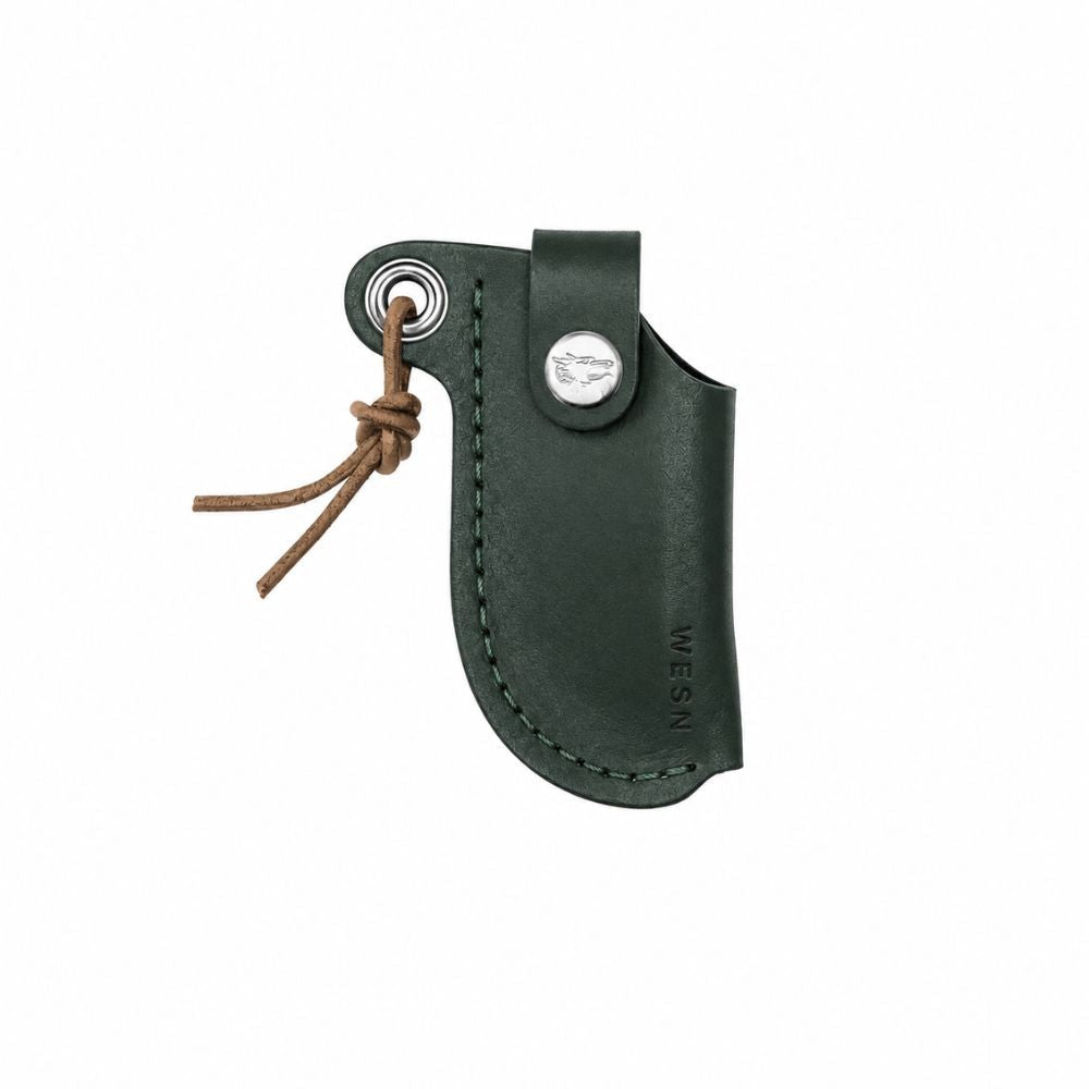 MicroBlade Leather Sheath -  Forest Green