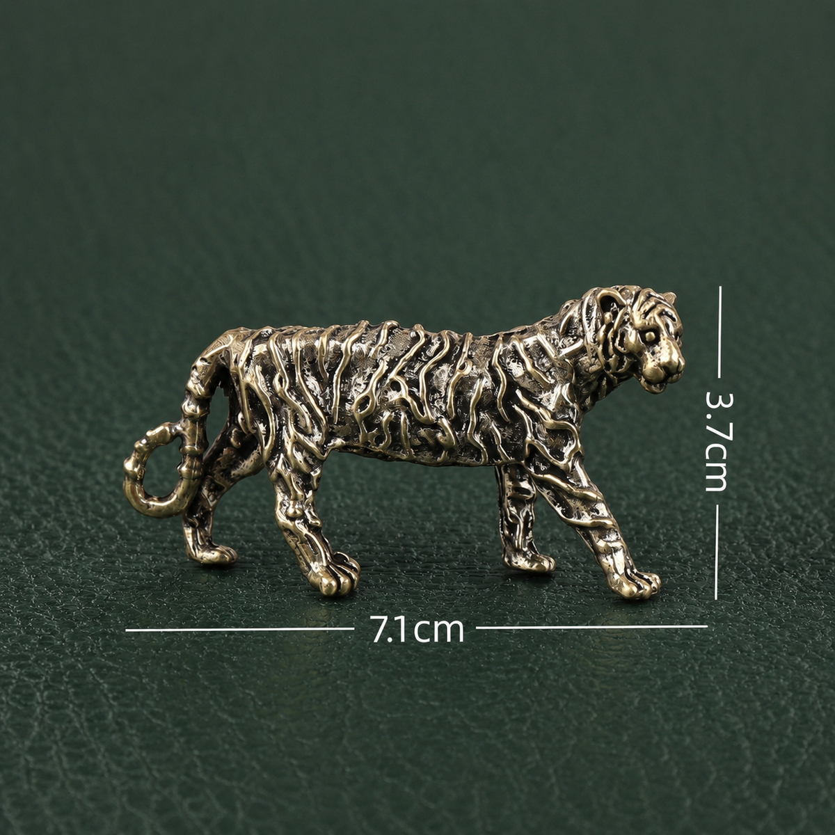 Solid Brass Mighty Tiger Figurine Ornament: A1