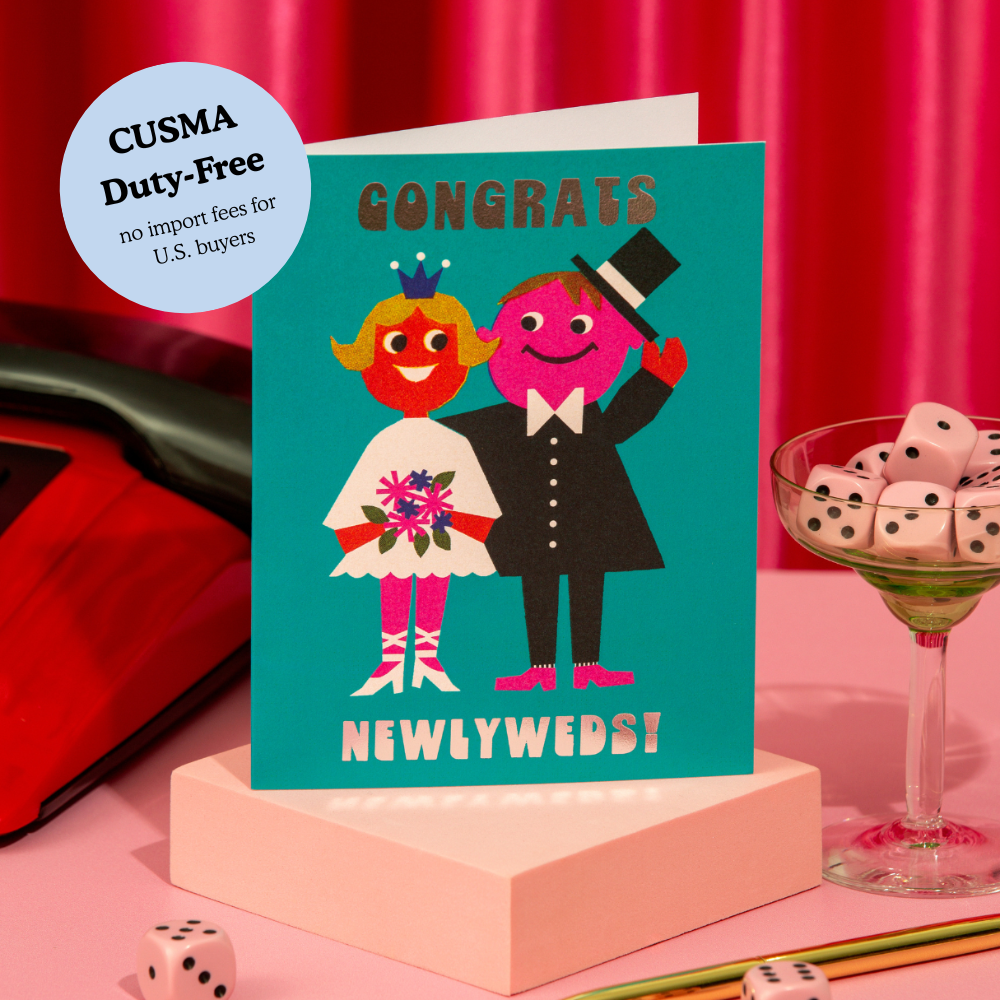 Congrats Newlyweds! – Foil Wedding ✿ Couple Card
