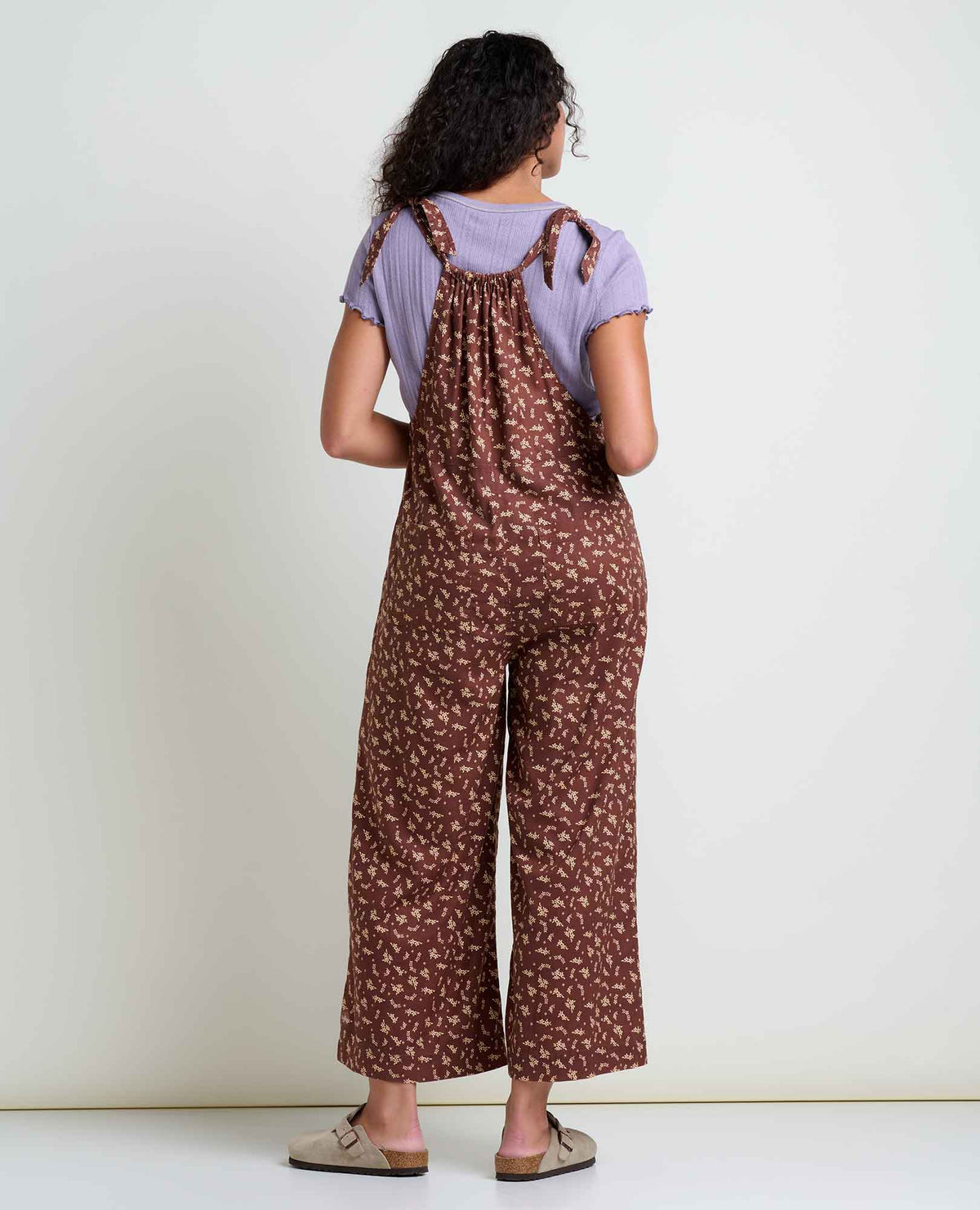 Taj Hemp Overall (Chestnut Floral Print)