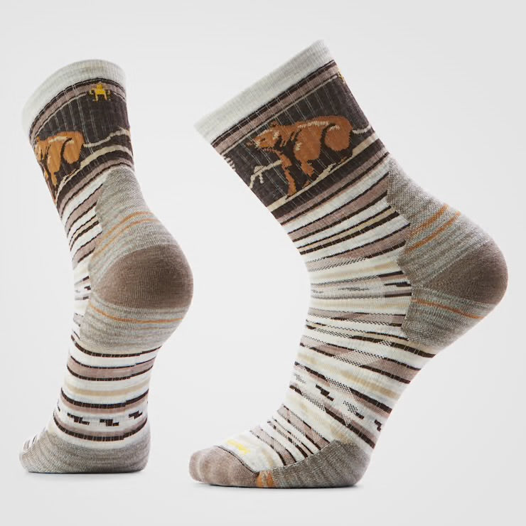Hike Mid Crew “Bear” Stripe Crew - Ash (069)