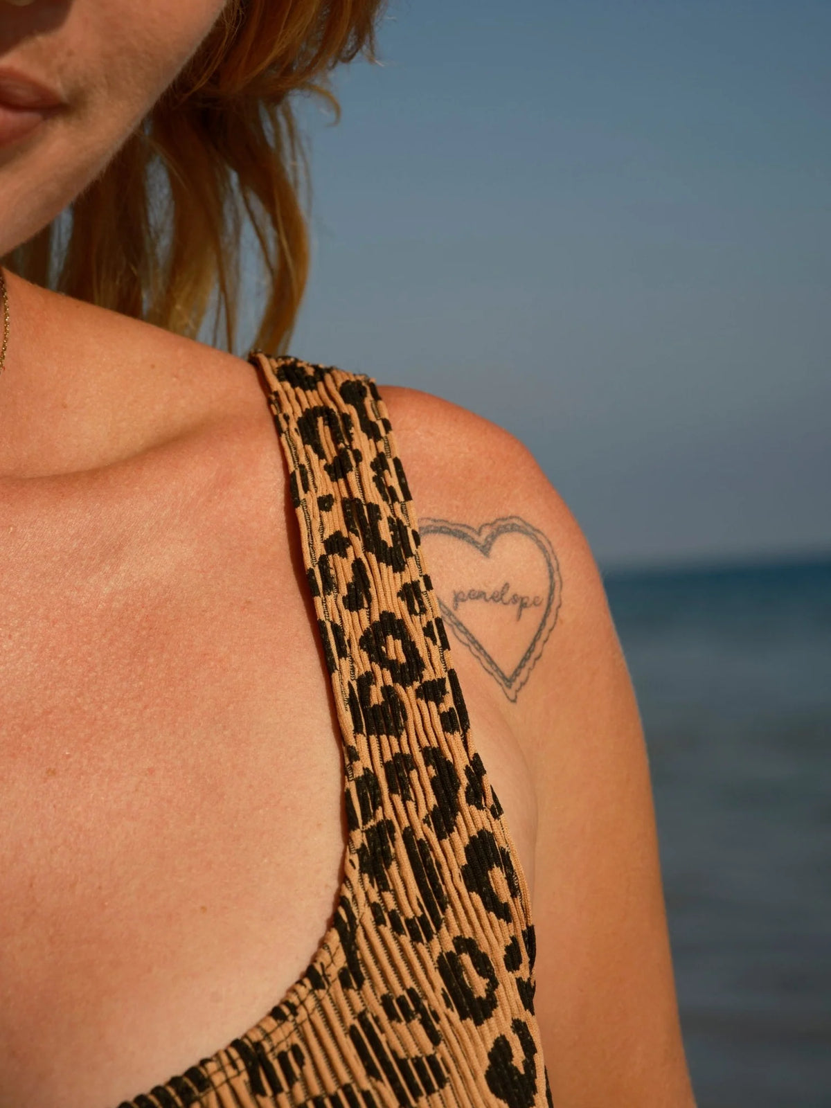 Ripple Bikini Top: Leopard - O/S