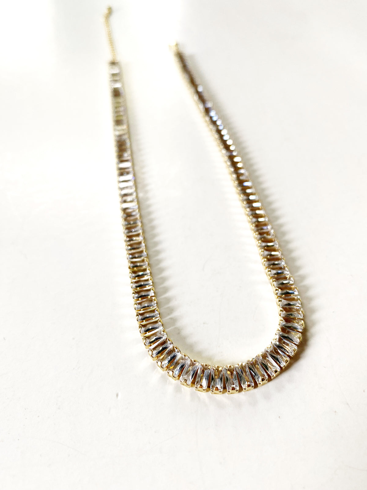 Baguette Tennis Necklace