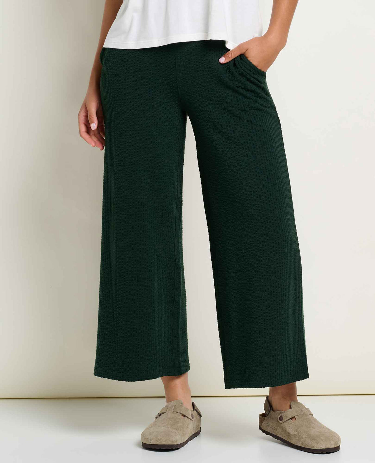 Chaka Wide Leg Crop Pant - Serrano Texture (F26)