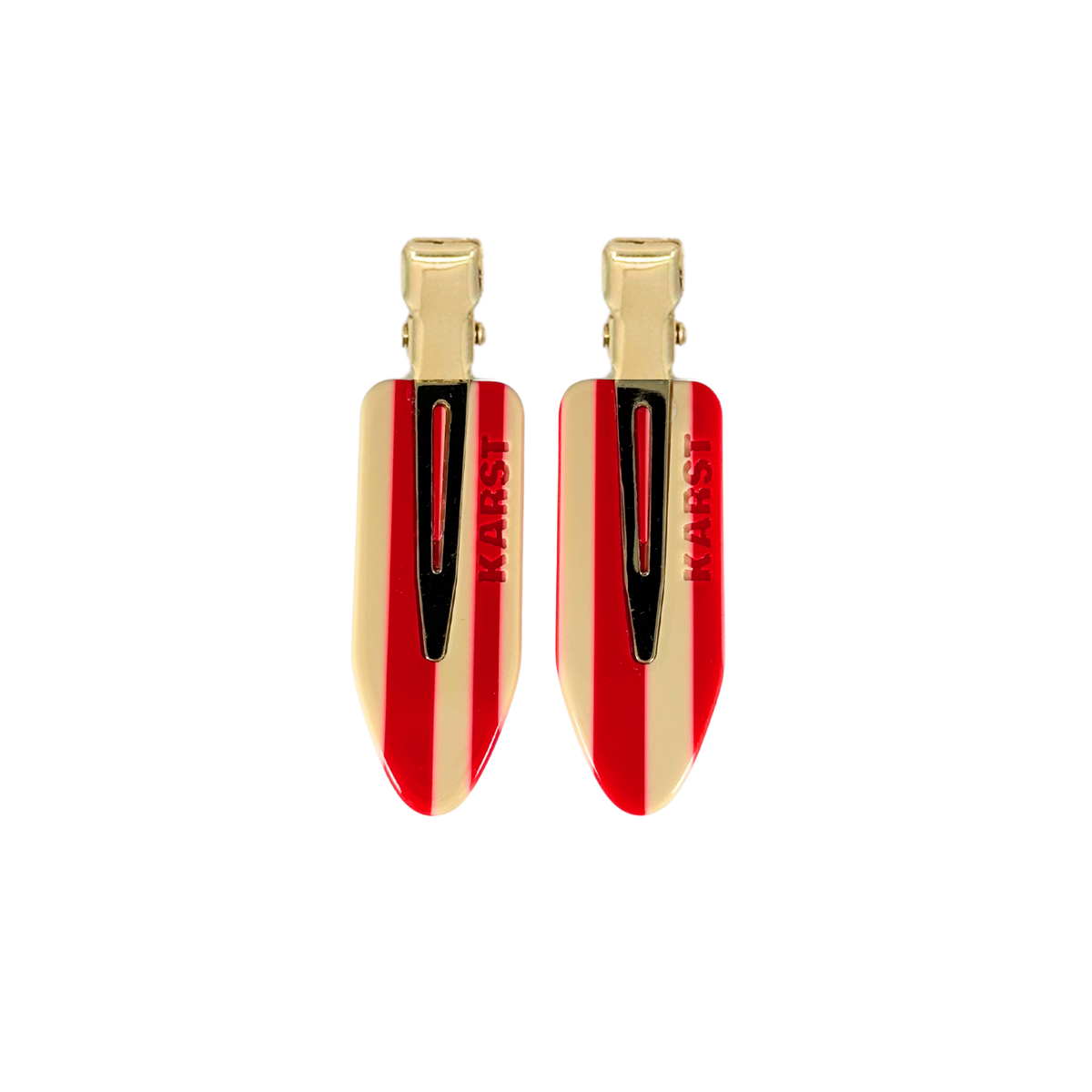Creaseless Clips (Set of 2) — Peppermint Stripe
