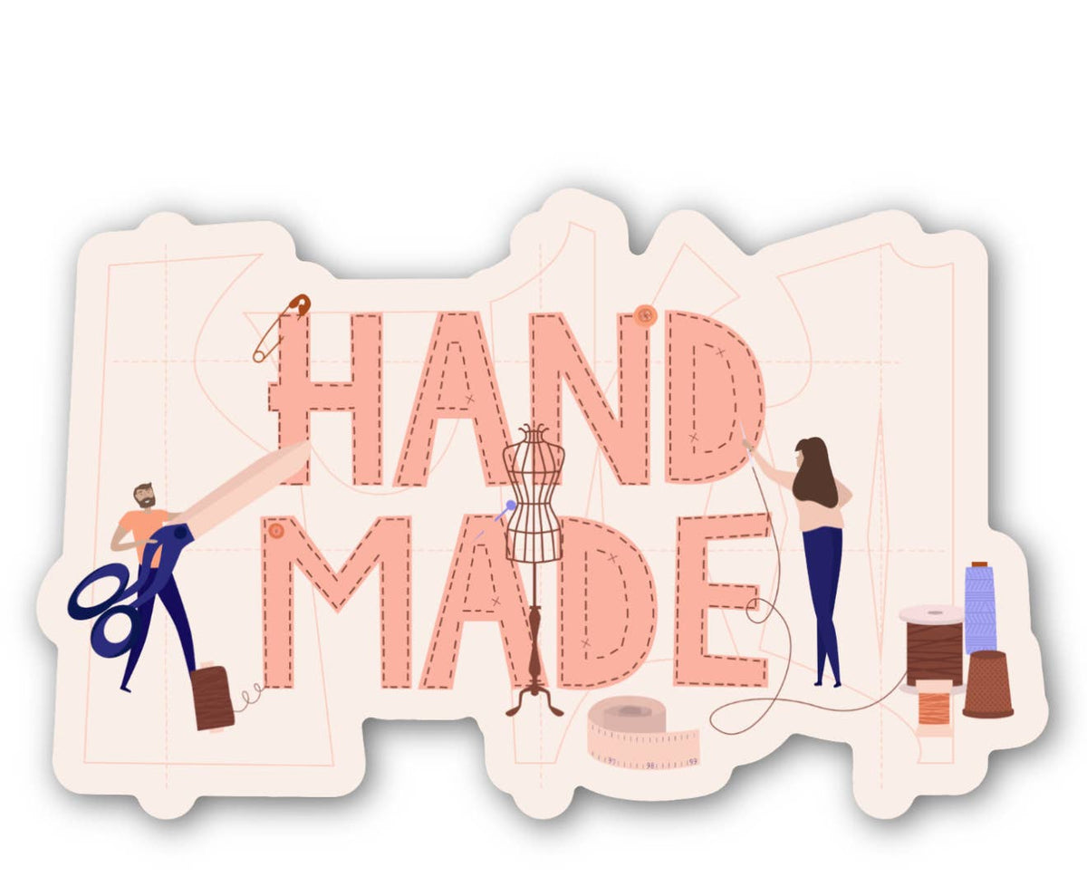 Handmade Sticker – Sewing and Crafting Vinyl Sticker